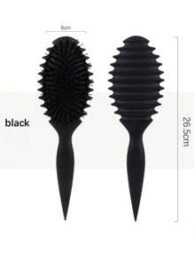 1 pieza Cepillo de peinar con punta curvada, el cepillo rizado definitivo para el cabello rizado de hombres y mujeres, reduce el tirón y la separación del rizo, perfecto para estudiantes universitarios, regalos para la escuela secundaria, para cualquier tipo de cabello, peinado. - Multicolor - Ver 10