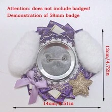 Originale e carino portabadge a forma di cane - adatto per badge da 58-65mm, ideale per tornare a scuola