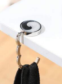 1pc Foldable Table Handbag Hook, Vintage Pattern, Unique Gift, Portable Table Bag Holder For Restaurants And Bars - Multicolor - View 9