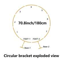 1 pieza Soporte de arco de globos de metal, soporte circular para decoración de boda, marco de arco de globos circular para fiesta de cumpleaños, ducha de bebé, Navidad, boda, graduación (Dorado) Múltiples tamaños