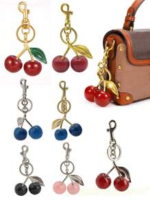 1 Piece Of Oversized Apple Keychain Pendant - Bag Charm Pendant - A Good Choice As A Halloween And Christmas Holiday Gift - Oversized Cherry Pendant - Fashionable Apple Pendant Accessories Ladies Bag Car Accessories School