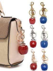 1 Piece Of Oversized Apple Keychain Pendant - Bag Charm Pendant - A Good Choice As A Halloween And Christmas Holiday Gift - Oversized Cherry Pendant - Fashionable Apple Pendant Accessories Ladies Bag Car Accessories School