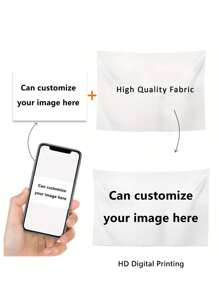 1pc Custom Tapestry Personalized Backdrop With Your Photo, Tapestry For Room Decor, Wall Art Decor,Best Gifts For Friends Birthday Graduation,Home Harmony