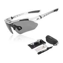 ROCKBROS Cycling Glasses, Self-Tinting Sunglasses For Men Women UV 400 With Headband Outdoor Sports For Glasses Wearers Driving Running MTB - 灰色 - 查看 1