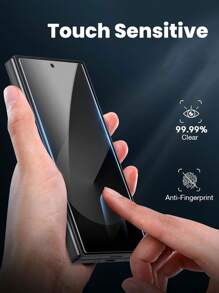 3 片钢化玻璃兼容三星 Galaxy Z Fold 6 5 4 3 HD 透明优质前屏幕保护膜兼容三星 ZFold6 ZFold5 Fold4 Zfold4 ZFold3 9H 保护玻璃全覆盖易于安装高清清晰、无气泡、防刮擦和防碎钢化玻璃屏幕保护膜超高清生日/复活节/总统日/圣诞节//家人/朋友/男孩/女朋友的礼物生日、家人、朋友的礼物手机屏幕保护膜、手机配件防水防震防摔防摔防刮擦防指纹 - 無色 - 查看 3