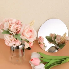 4 Packs Acrylic Round Mirrors Non Glass Round Mirror Plate Self Adhesive Mirror Stickers For Home Wall Decor Or Wedding Table Centerpiece, Stickers, Wall Decal, Vinyl Decal For Home Decorations, Spring Decoration Items Refresh Your Home, Festival Decoration Stickers Gifts Birthday Graduation