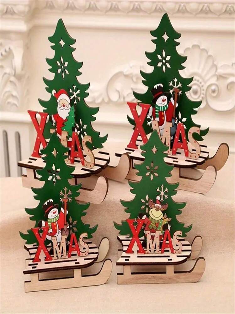 Decorazioni Natalizie Set da 4 Pezzi, Cornice per Porta da Appendere Decorazioni Natalizie Bianche, Ghirlanda Natalizia, Ghirlanda e Set di 2 Albero Capovolto Ingresso, per Porta di Casa, Esterni ( Si
