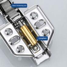 1 pieza Bisagra de gabinete de acero inoxidable multifuncional - color cromo - Ver 5