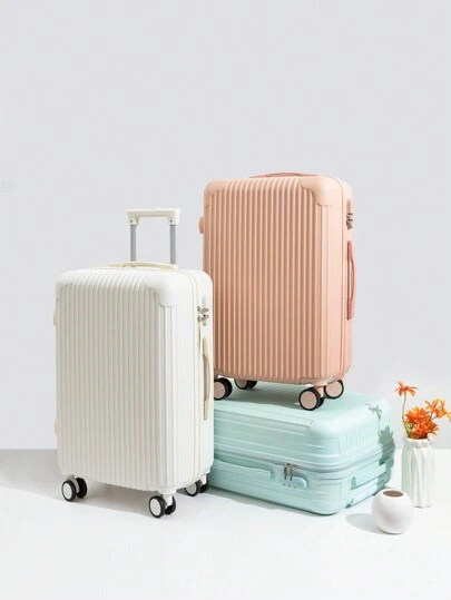 20 Inch Suitcase Luggage, Unisex Password Lock Hard Case Trolley Case, Multi-Directional Wheels, Cabin Carry-On Travel Suitcase Suitcases Suit Case Travel Luggage Carry On Bag For School School Accessories School Stuff