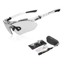 ROCKBROS Cycling Glasses, Self-Tinting Sunglasses For Men Women UV 400 With Headband Outdoor Sports For Glasses Wearers Driving Running MTB - 無色 - 查看 1