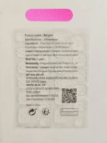 10 Pcs Phototherapy Handmade Butterfly Eye Minimalist Sexy Rhinestone Fake Nails Press On Nails Nail Supplies Nails - Pink - View 7