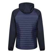 Mens Navigate Quilted Hybrid Jacket (Navy/French Blue) - Navy/French Blue - View 2