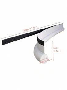 37.8in/96cm Energy-Saving Leather Door Seal - Windproof, Sound-Insulating Weatherstrip, Waterproof & Insect-Proof, Self-Adhesive Draft Stopper