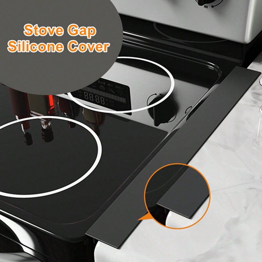 Wasserfester und fleckresistenter Silikon HerdSpaltabdeckung