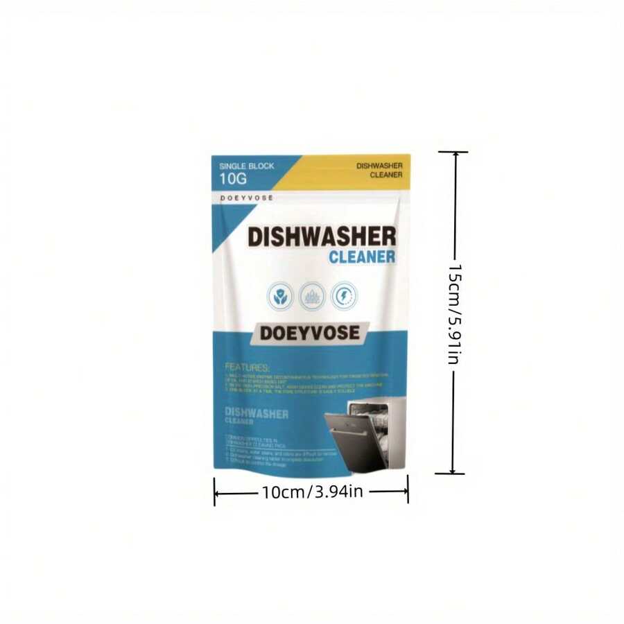 Doeyvose Dishwasher Cleaning Tablets Dishwasher Detergent Tablets For