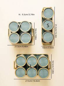 1 套密封罐 + 托盘储物容器、零食糖果饼干收纳托盘套装，适用于万圣节、圣诞节、婚礼、派对庆典 - 彩色 - 查看 14