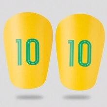 1 对多色迷你明星足球训练护腿板加厚插入式小腿护腿板防撞装备 - 黃色 - 查看 6