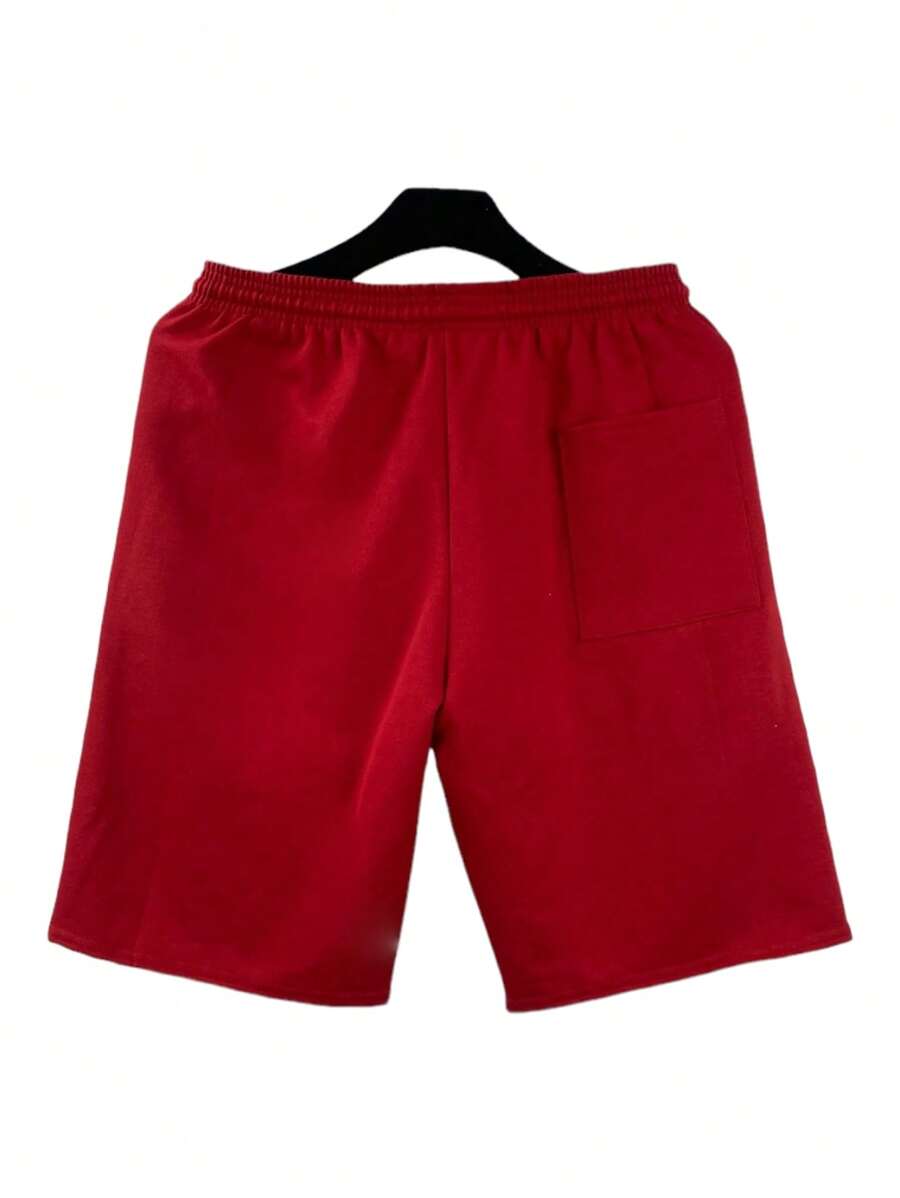 COSTE MODAS Adult Men's Sweatshirt Shorts With Zipper Bags - 紅色 - 查看 1