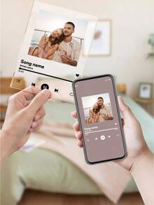 1 pieza Letrero de música acrílico, decoración colgante, placa personalizada con foto impresa, regalo para mamá, amiga, maestra, regalo del Día de la Madre, regalo del Día del Padre, San Valentín, decoración de San Valentín