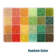 6400 件 24 色玻璃种子珠用于珠宝制作、DIY 手链珠宝制作套件、珠子组合套件手链戒指项链制作、DIY、礼品、工艺品 - 彩色 - 查看 17