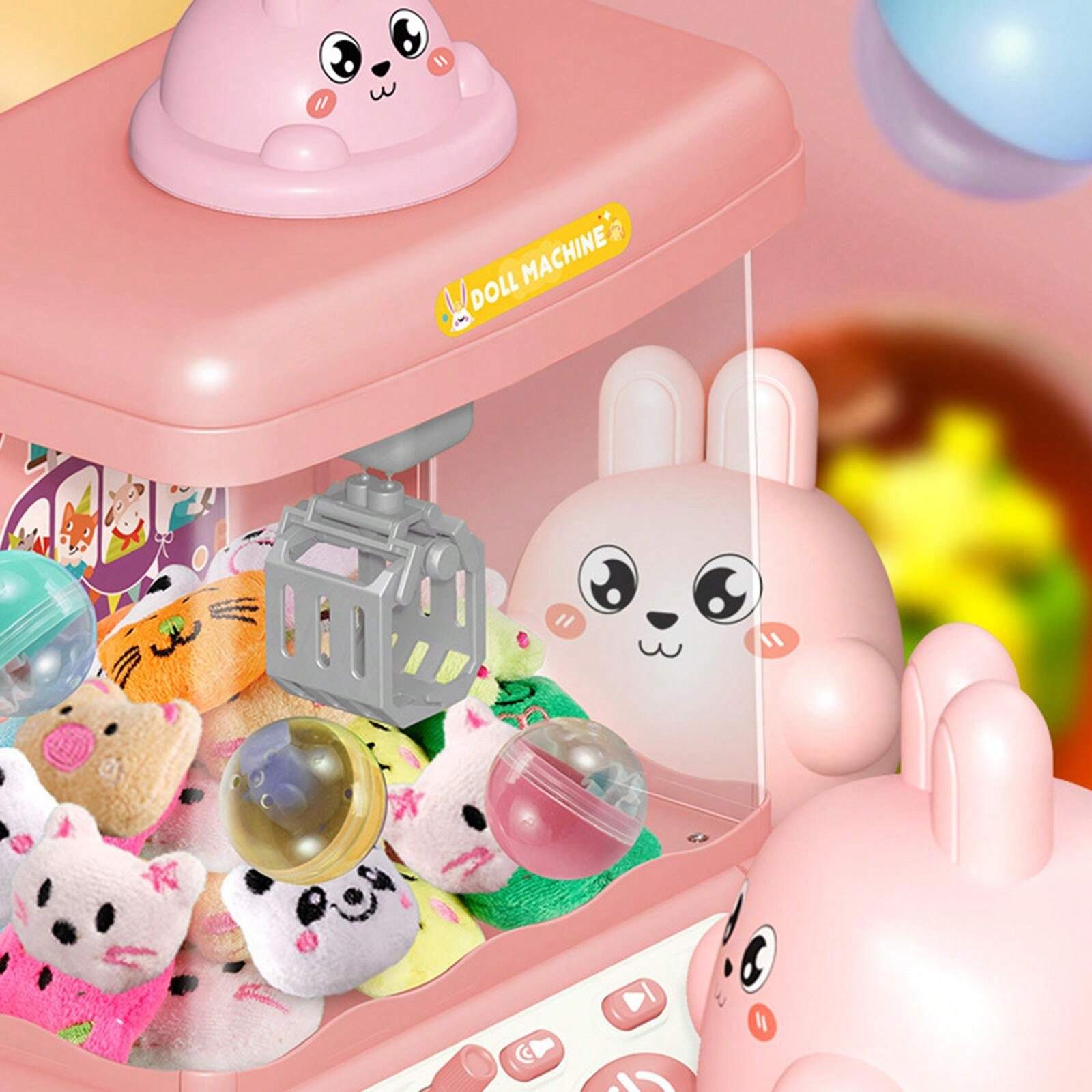 1pc Mini Electric Claw Machine Doll, Stuffed Doll Grabber, Capsule