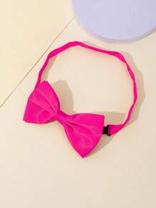1pc Unisex Double-Layered Bowknot Fashionable & Simple Slip-On Bow Tie, Adjustable For Easy Wearing, Suitable For School And Daily Wear, Festive Dress Up, Performances, And Parties, Creating Lively Atmosphere, Holiday Gift - 1pcs Solid Color Bow Tie - View 23