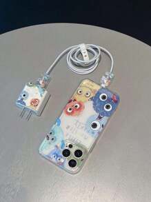 Cartoon Graphic Phone Case Kawaii With IPhone16/16Plus/16Pro/16Promax, IPhone15/15Plus/15Pro/15Promax, IPhone14/14Plus/14Pro/14Pro Max, IPhone13MINI/13/13Pro/13Pro Max, IPhone12MINI/12/12Pro/12Pro Max, IPhone11/11Pro Max, IPhoneX/XS/XR/XS Max, IPhone7/8/SE2/SE3/7Plus/8Plus - Multicolor - View 3