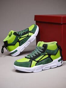 Herren High-Top Anti-Rutsch Vielseitige Casual Fashion Sport Sneakers Skateboardschuhe, Geeignet Für Teenager, Sommer Casual, Outdoor, Sport, Reisen, Abschlussfeier, Geburtstagskleid Zubehör