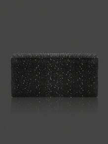 Túi xách dạ hội nữ dạng phong bì thanh lịch sang trọng, Túi cầm tay xếp ly sáng bóng, Có hoa tai đính đá Rhinestone quyến rũ, Vòng tay và Vòng cổ Bộ bốn món, Thích hợp cho cô dâu, Cô gái dự tiệc, Váy cưới phù hợp, Váy dạ hội, Váy tiệc, Hoàn hảo cho đám cưới, Tiệc tối, Khiêu vũ, Đi làm hàng ngày - màu đen - Xem 8