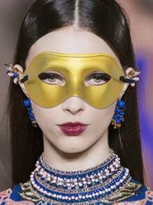 5 件圣诞面具，化妆球威尼斯羽毛面具蕾丝眼罩，半脸化妆球面具，适合各种节日狂欢派对，万圣节必备，圣诞礼物 - 彩色 - 查看 13