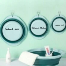 1 chậu rửa mặt gấp gọn di động, dùng khi đi du lịch, cắm trại, đi bộ đường dài - Nhiều màu - Xem 15