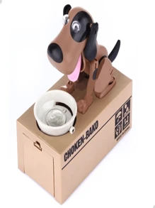 Dog Piggy Bank Catches Coins Electronic Piggy Bank For Kids