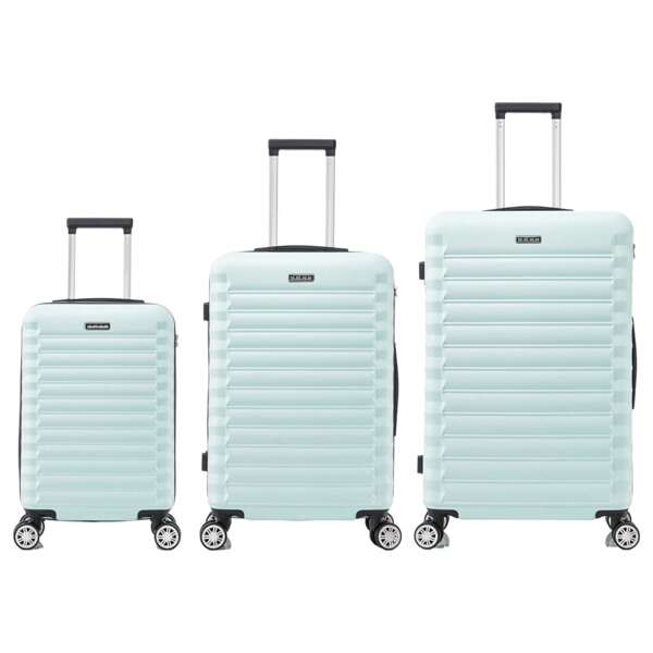 Conjunto de Maletas de Viaje Elegantes: Carcasa Ligera, Cerradura Numérica, 4 Ruedas Giratorias 360, Asa Telescpica de Aluminio Juego de Maletas Maleta (8008)