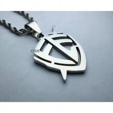 Shield Of Faith Protection Pendant And Chain Silver Gold Stainless Steel Does Not Lose Color Promotion Guarantee - Bạc - Xem 2