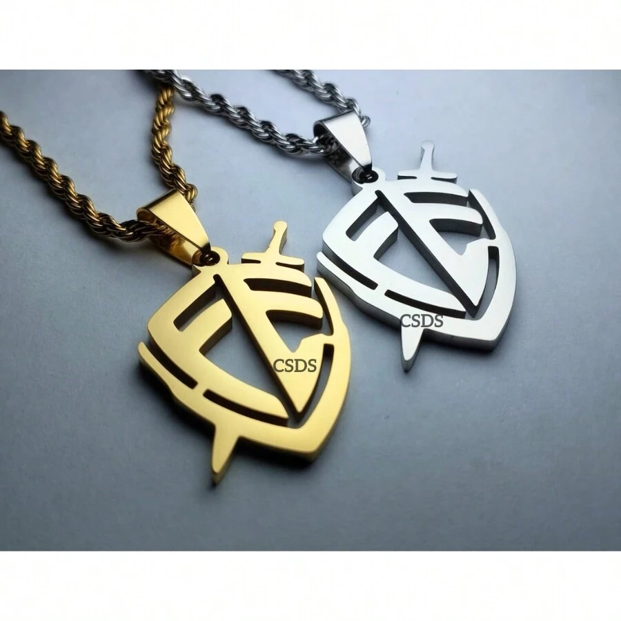 Shield Of Faith Protection Pendant And Chain Silver Gold Stainless Steel Does Not Lose Color Promotion Guarantee - Bạc - Xem 1
