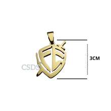 Shield Of Faith Protection Pendant And Chain Silver Gold Stainless Steel Does Not Lose Color Promotion Guarantee - Bạc - Xem 4