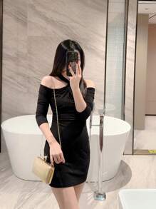 1件時尚極簡方盒晚宴包 奢華PU皮革派對包 歐美女性高端晚宴包 禮服搭配包 正式派對包 閃亮水鑽環扣裝飾派對包 浪漫婚禮包 新娘包 舞會手拿包 鏈條包 斜跨包 - 金色 - 查看 11