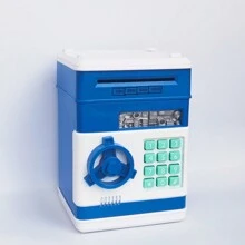 Hucha electrónica, caja fuerte mini todo en , con contador de contraseña y cerradura de llave, adecuado como regalo de cumpleaños, regalo de fiestas, regalo de Año Nuevo, premio, recompensa infantil - Multicolor - Ver 11