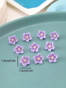 10 Cute Little Flower Hair Clips For Girls - Perfect For Parties And Holidays, Ideal For Gifts