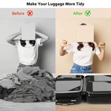 7 Set Compression Packing Cubes Travel - Travel Accessories Expandable Packing Organizers For Carry On - Essentials Luggage Travel Bags Travel Organizer For Clothes Luggage Storage Bag Set Packaging Bag For Cruise Holiday Beach Vacation Stuff Summer Travel Essentials For Ladies Woman Suitcase Underwear Bag Room Decor - Navy Blue - View 6