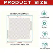 5D Creative Reading Girl Pattern Frameless Artificial Diamond Art Painting Set, 30X30cm/12X12in, Full Artificial Diamond DIY Mosaic Art Craft, Home Decor, Relaxation Gifts For Adults And Beginners