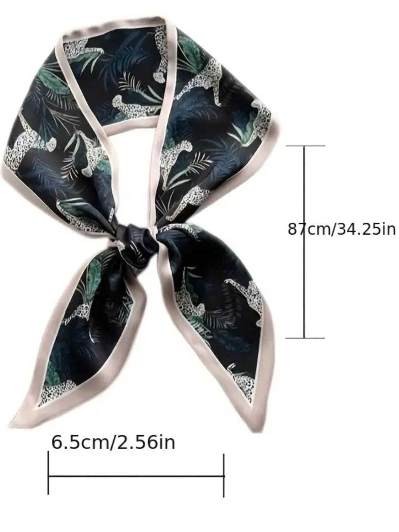 New Vintage Style Aesthetics Paisley Silk Scarf, Versatile And