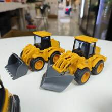 1pc Friction Powered 4WD Construction Vehicle Toy, Push And Pull Design, Suitable For Boys And Girls 3 Years Old And Above, Perfect Gift