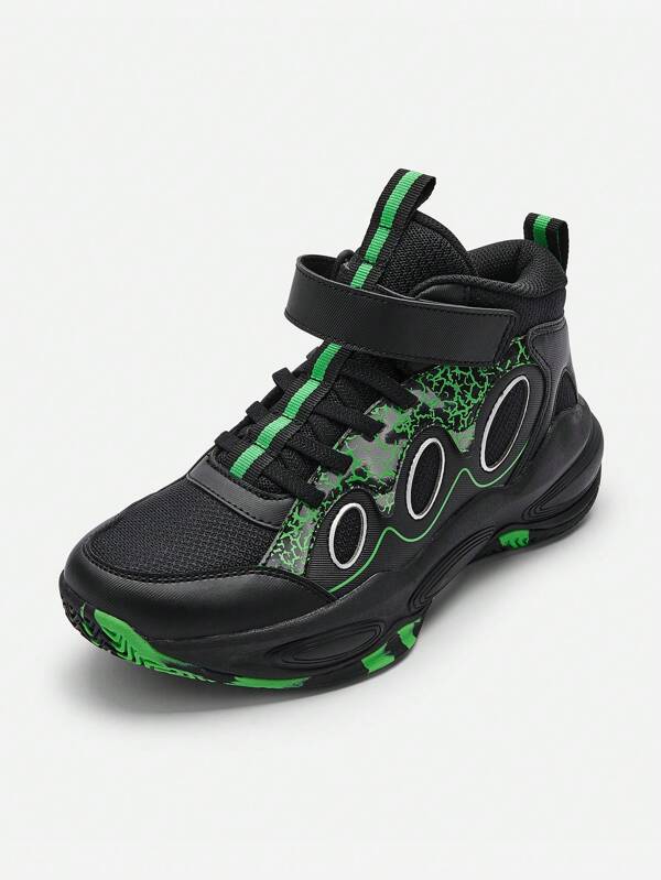 Balabala Kids Sports Shoes Boys Basketball Shoes 2024 New Breathable