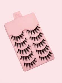 5 pares de pestañas postizas estilo de dibujos animados dramáticas - Maquillaje de ojos de muñeca gruesos, adecuado para cosplay y uso casual, livianos y reutilizables - Pestañas Fluffy - Ver 6