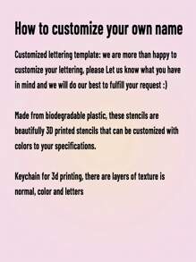 1pc Customized 3D Printed Personalized Plastic Keychain With Custom Name, 3D Name Tag For Backpack, Bag Charm, Alphabet Pendant Keychain, For School Bag, Boys, Girls, Kids Loss Prevention Keychain, Personalized Bag Pendant, Name Owner Keychain, Family Gathering Anti-Lost Accessory, Creative Anti-Lost Decoration, School Office Commute, Spring Summer Winter Autumnback To School Winter Gift Ideas Boy Girl Valentine's Day - Customized Colors - View 4