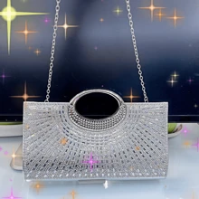 轻巧、商务休闲水钻装饰水桶包迷你抽绳设计、透明包时尚珍珠包晚宴包、晚餐包迷人、优雅、精致、安静的奢华水钻，适合派对女孩、女士、新娘，非常适合派对、晚宴/宴会圣诞派对礼服