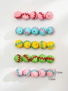 5 件 16 毫米彩色迪斯科球珠带直孔 - 非常适合 DIY 珠宝、手链、钥匙扣、串珠笔和圣诞装饰 - 彩色 - 查看 11