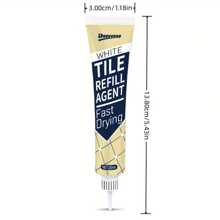 Doeyvose Waterproof & Mold-Resistant Tile Grout - Gel Sealant For Kitchen & Bathroom Edges, Compatible With Marble/Concrete - White - View 7