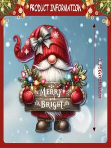 12/24/36 件木制圣诞小矮人手工制作的木制圣诞树装饰品 - 节日季节的完美礼物 - 彩色 - 查看 5